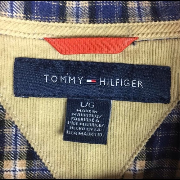 TOMMY HILFIGER Plaid Flannel Button Down Shirt | L - Picture 6 of 7